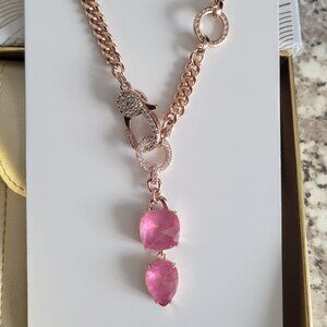 Pink Topaz Bomb Party Resort Wear Necklace